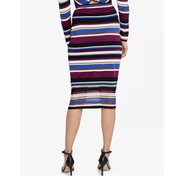 RACHEL Rachel Roy Royal Striped Sweater Skirt. S - Picture 2 of 8